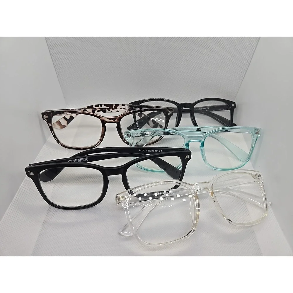 Lot Of 5 Cheers devices eyewear BL012 52-20 141 Blue light filter eyeglasses